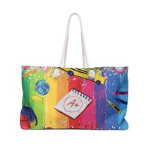 Personalised/Non-Personalised Weekender Bag, Teacher, Large Weekender Bag, Beach - £39.07 GBP