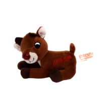 DanDee Rudolph The Red-Nosed Reindeer 5&quot; Plush Light Up Nose Read Description - £7.01 GBP