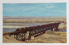 Santa Fe Train Postcard Railroad Topock Bridge Locomotive Railway CA c1970s UNP - $6.99