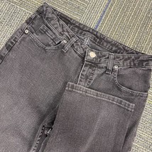 Lee Riders Women&#39;s Relaxed Fit Jeans Black Denim 8P Petite Casual - $25.99
