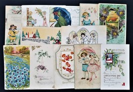 Lot Antique 14pc Birthday Easter Christmas Postcards Nottingham Pa Coates Family - £33.08 GBP