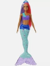 Barbie Dreamtopia Mermaid Doll 12-inch Pink and Purple Hair with Tiara New - £14.95 GBP