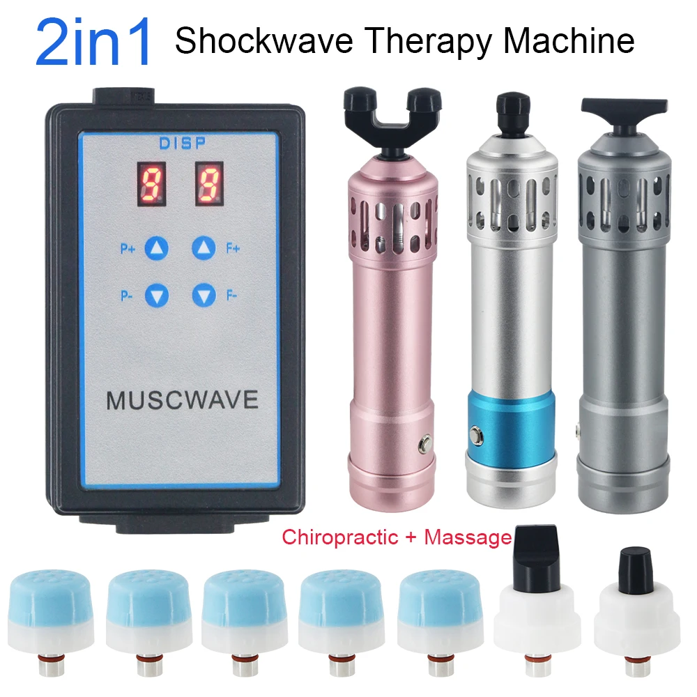 E therapy machine chiropractic gun 2 in 1 ed treatment shock wave devices physical pain thumb200