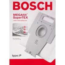 Original!!! Bosch Megafilt Supertex Vacuum Bags Type P - £41.46 GBP
