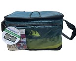 Arctic Zone Personal Cooler 6 Can Capacity Dark Green w/ Zipper Front Po... - $24.74