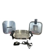 Vtg Sunbeam Electric Frying Pan Skillet w/ Broiler Dome &amp; Regular Lid SML-B - $111.37 CAD