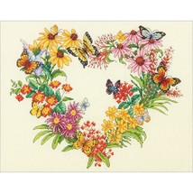 Dimensions Counted Cross Stitch Kit 14 X11 inch Wildflower Wreath 14 Cou... - $1,893.36 MXN