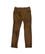 Chicos Pants Brown Faux Suede Skinny Jegging Stretch Back-Pockets Size 0... - $19.59