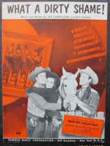BOB HOPE,JANE RUSSELL,ROY ROGERS (SON OF PALEFACE) ORIG,1952 SHEET MUSIC - $123.75