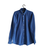 Polo Ralph Lauren Mens Blue Thin Long Sleeve Button Up Shirt Red Pony Lo... - £25.47 GBP