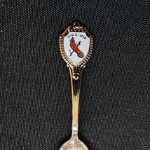Virginia State Collector Souvenir Spoon 3.5 in (9cm) with Red Cardinal - £7.46 GBP