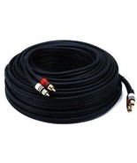 100 ft. 2-RCA Plug M/M Premium Cable - 22AWG - Black - $79.57 CAD