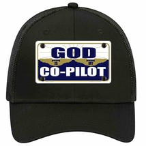 God Is My Co-Pilot Novelty Black Mesh License Plate Hat - £22.79 GBP