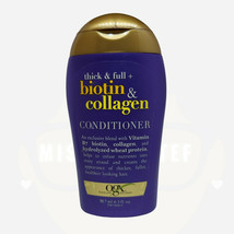 OGX Thick &amp; Full Biotin &amp; Collagen Conditioner 3 oz. Travel Size - £3.07 GBP