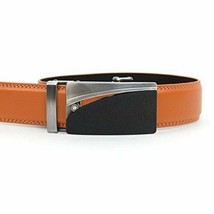 Men&#39;s Genuine Leather Belt W/ Removable Ratchet Sliding Belt Buckle -Cog... - £9.84 GBP
