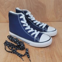 Jenn Ardor Sport Women&#39;s Sneakers Size 8 M Blue Canvas High Top Shoes - £23.02 GBP