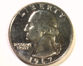 1967 Washington Quarter Special Mint Set Sms Gem / Superb Uncirculated Nice Coin - £10.45 GBP
