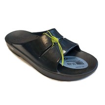 OOFOS Ooahh Luxe Recovery Slide Pool Sandal Black Mens Size 11 Womens Si... - £58.31 GBP