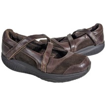 Sketchers Shape Ups Womens Mary Jane Toning Leather Shoes Brown SN24866 ... - $35.07