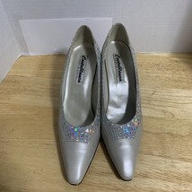Costa Blanca Clear Heel Women Shoe Size 10M Made In Spain - $252.57 MXN