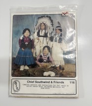 CHIEF SOUTHWIND &amp; FRIENDS 24 1/2&quot; DOLL PATTERN- UNCUT - $4.94