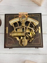 Beautiful Brass Nautical Custom Engraved Working Sextant, Navy Veteran Gift Item - £103.55 GBP
