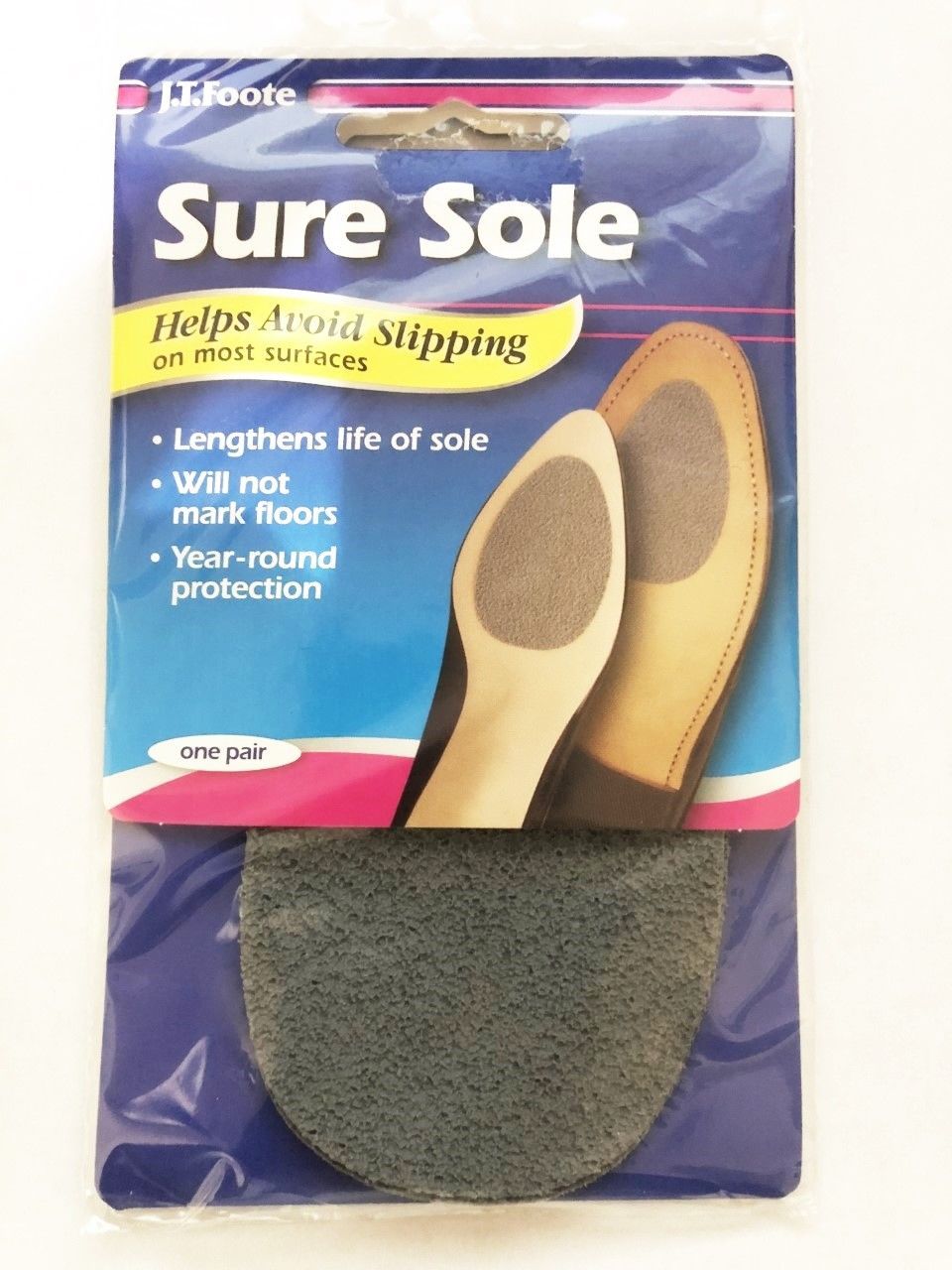 NEW JTFoote Non-Skid Pads, Sure Step, Men & Women's Shoes 3 pair