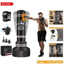 Durable Freestanding Boxing Bag, 70'' Height with Gloves, Electric Pump ... - $123.70