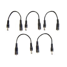 5 Pack Of 6 Inch Dc Coaxial Power Male To Female Barrel Plug Connector 5... - $18.99