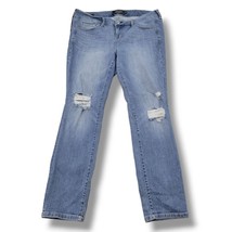 Torrid Jeans Size 14S W36&quot;xL29&quot; Skinny Jeans Distressed Jeans Stretch Bl... - $33.65