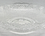 Vintage L.E. Smith Glass Co Pineapple Pattern Clear Glass Serving Bowl - $48.51