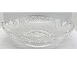 Vintage L.E. Smith Glass Co Pineapple Pattern Clear Glass Serving Bowl - $48.51