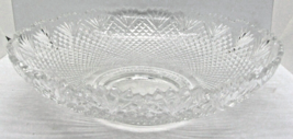 Vintage L.E. Smith Glass Co Pineapple Pattern Clear Glass Serving Bowl - £37.99 GBP