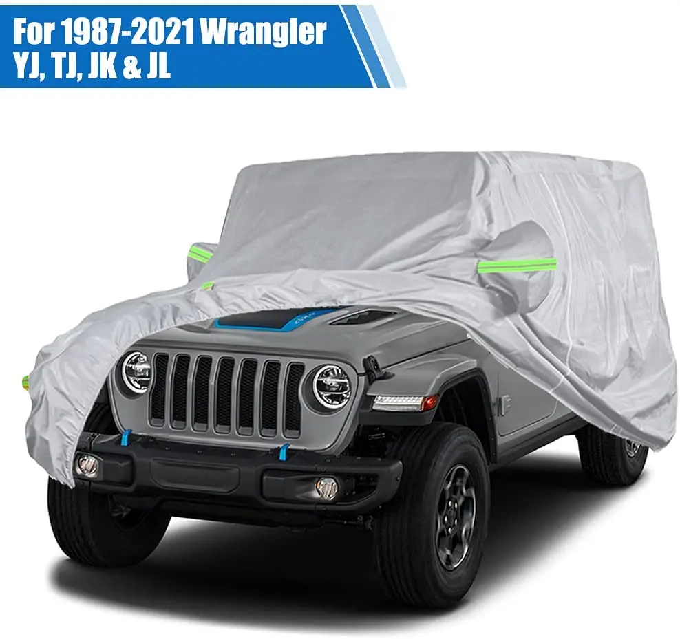 Car Cover For Jeep Wrangler 2 Door 4 Door ,Windproof Dustproof  UV Protection - £58.46 GBP+