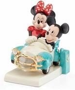 Lenox Disney Mickey and Minnie's Vintage Ride Car Figurine Mouse Showcase NEW   - £178.83 GBP