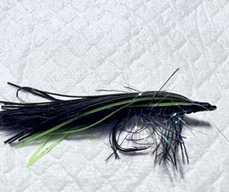 2024 Bass/Smallie Crawlers NEW!!, Black-chartreuse Pearl , Size 1/0, Sold per 4 - £6.71 GBP