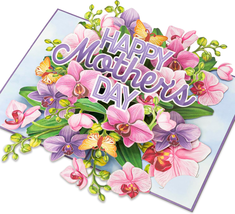 Mothers Day Gifts for Mom Women, Pop up Cards, Happy Mother&#39;S Day, Orchid, Butte - £19.72 GBP