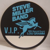 STEVE MILLER BAND / LOU GRAMM FOREINER - ORIGINAL CLOTH CONCERT BACKSTAG... - $10.00