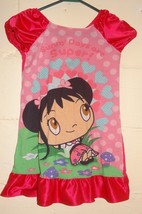 Pink Nightgown Girls Size 6 Nickelodeon 2010 Sunny Days Are Super Hearts Pajamas - £10.24 GBP