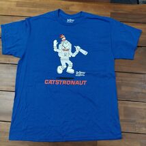 Dr Suess Experience Blue Cat In The Hat Catstronaut Space Adult 2XL T-shirt - $10.40