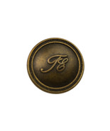 Vtg Tasso Elba Metal Logo Replacement Pocket Sleeve button .60&quot; - £3.01 GBP