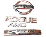 08- 13 Nissan Rogue Special Edition AWD Lift Gate Emblem Set OEM P/N 848... - £27.09 GBP