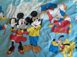 Vtg Walt Disney Productions Pillowcase Micky Minnie Castle Pluto Scrooge - £8.59 GBP