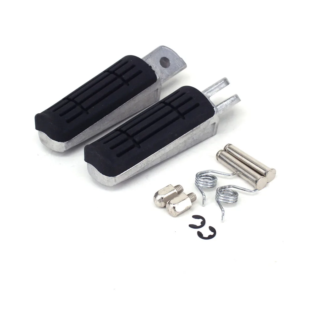 Front Footrest Foot Pegs Footrest Aluminum For Yamaha TDR125 FZ6 FZR600 FZS600 - £18.01 GBP
