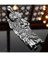 Oxidized Sterling Silver Large DC Saint Jude Pendant for Men - $1,713.09 MXN