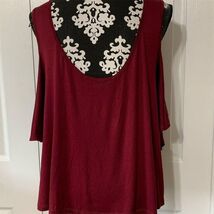 Shop The Trends Women&#39;s M Red Asymmetrical Hem Tank Top Sleeveless - €12,83 EUR