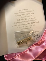 VINTAGE MARY KAY GOLD ENAMEL 5 YEAR ANNIVERSARY PIN TOM WHATLEY SIGNED 1999 - $15.83