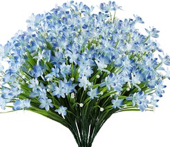 Urstoud Oud-Lb-10P-Blue 10 Bundles Artificial Daffodils Flowers, Fake Greenery - £30.35 GBP