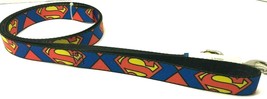 Buckle Down SUPERMAN 1&quot; Wide 6 Foot Long Dog LEAD Leash - $29.70