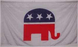 Republican Elephant Flag - 3x5 GOP Political party banner - NEW - £3.90 GBP